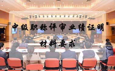職稱評審業績證明材料