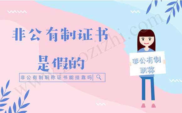 非公有制證書是假的