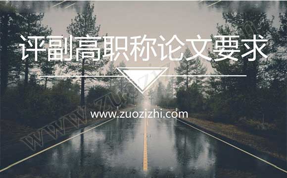 評(píng)副高職稱論文要求