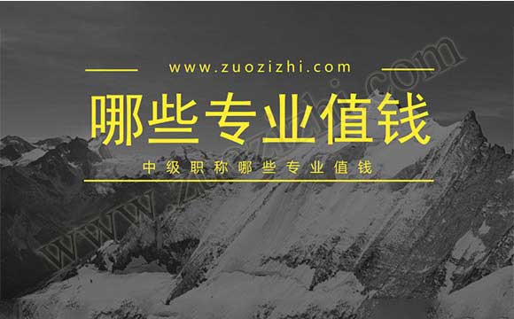 中級職稱哪些專業值錢