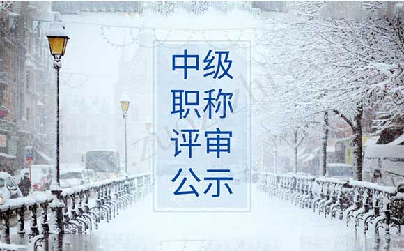 中級職稱評審公示