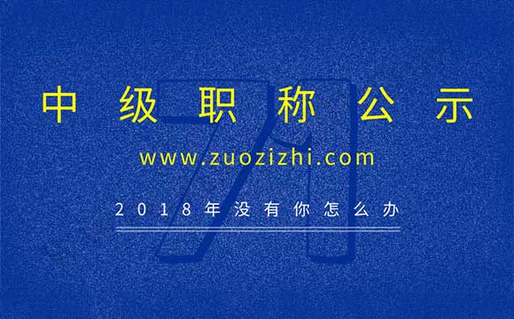 中級職稱公示