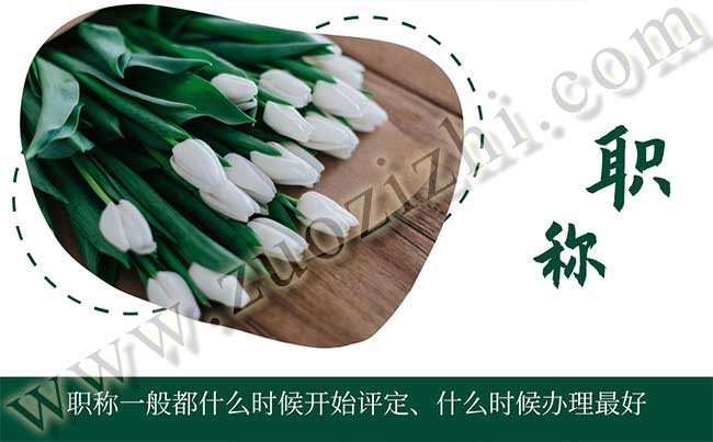 職稱什么時候辦理比較好