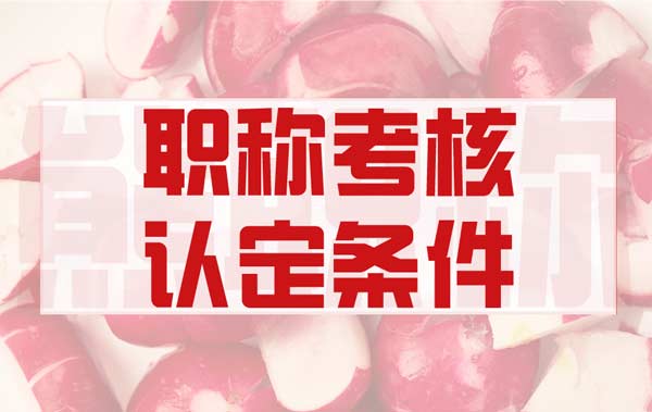職稱考核認(rèn)定條件
