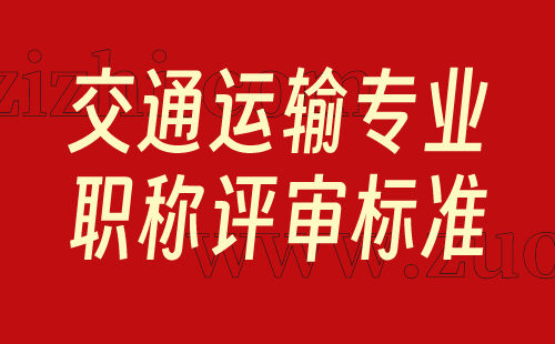 交通運(yùn)輸專業(yè)職稱評審標(biāo)準(zhǔn)