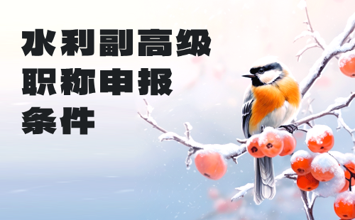 水利副高級職稱申報條件