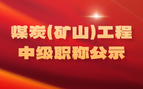工程中級(jí)職稱(chēng)公示