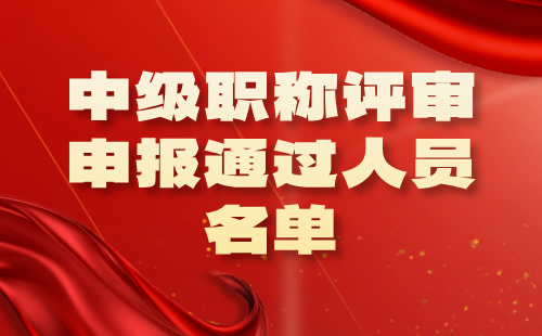 職稱評審申報