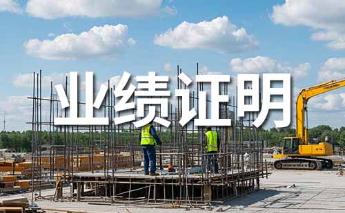 職稱業績證明材料