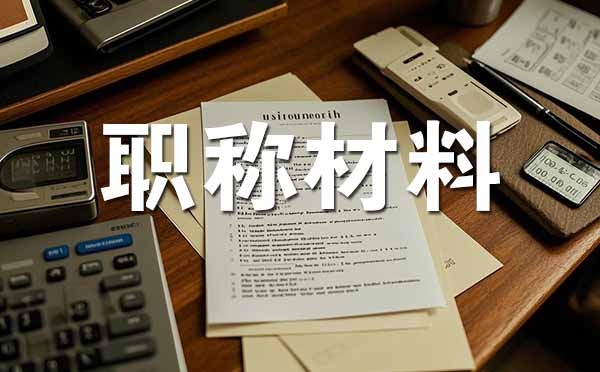 中級職稱評審需要準備哪些材料