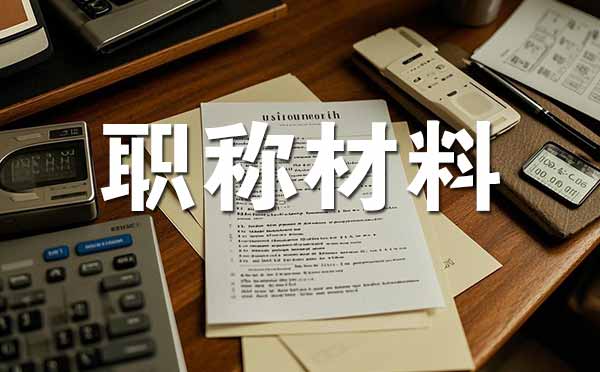 邯鄲中級職稱評審需要準備哪些材料