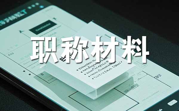 中級職稱評審需要準備哪些材料