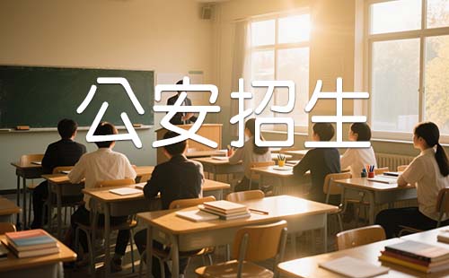 公安專業招生報名